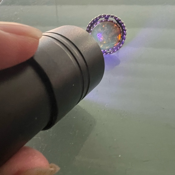 Didae Israel Made Sterling Large Amber 6 3/4 Ring - Picture 9 of 10